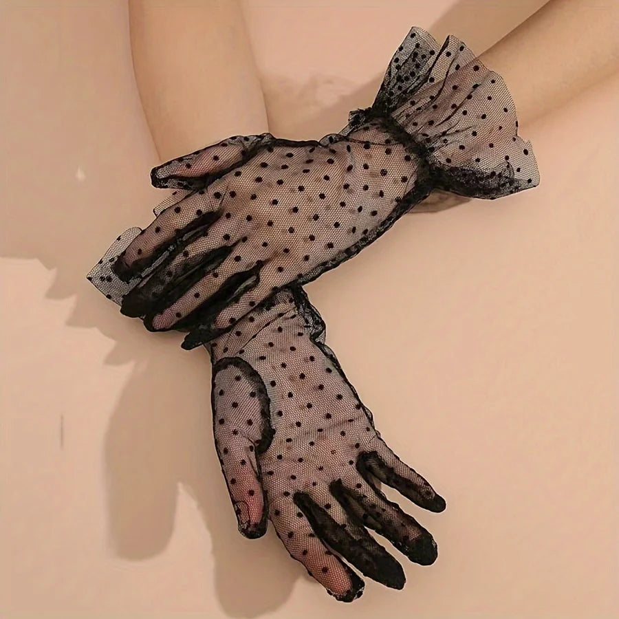 Gants Pois Romantiques