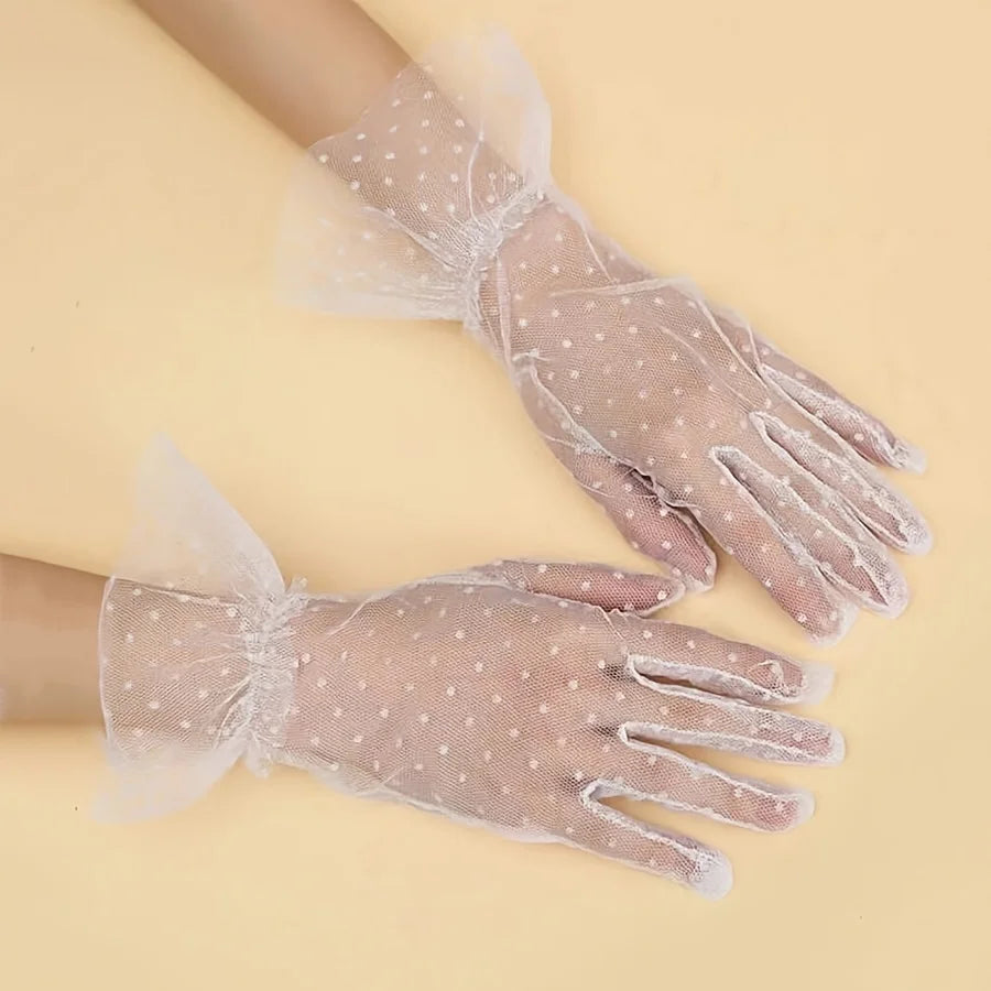 Gants Pois Romantiques