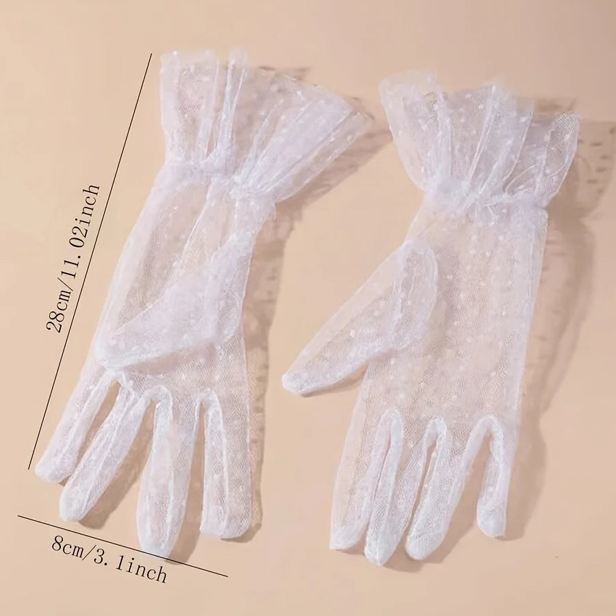 Gants Pois Romantiques
