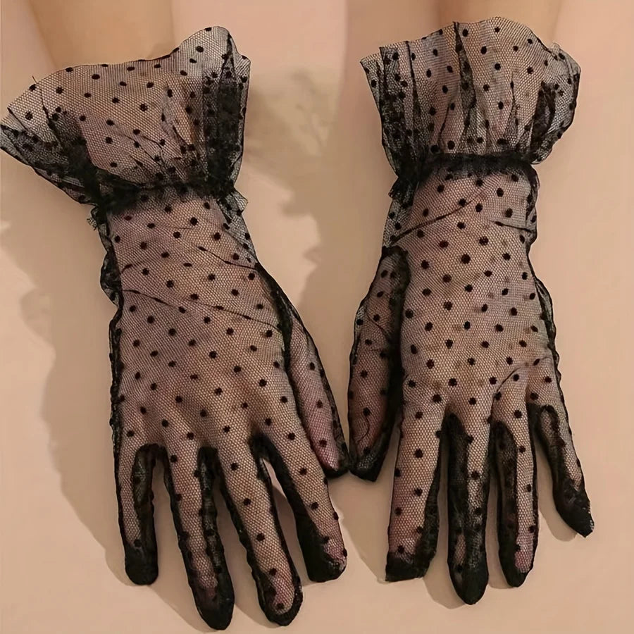 Gants Pois Romantiques