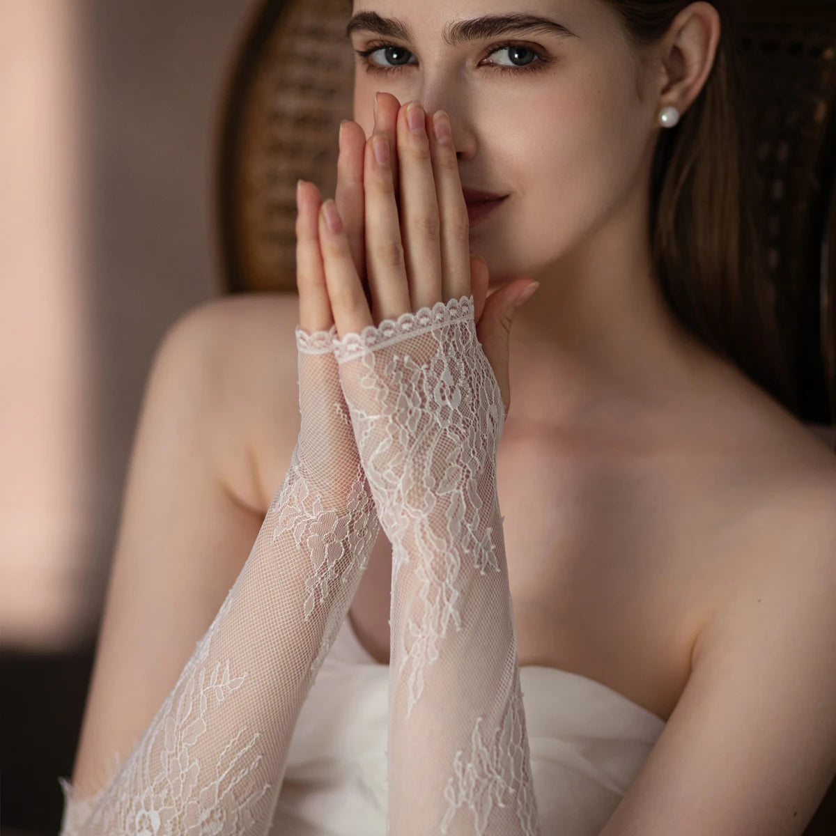 Gants Mariée Dentelle Élégants