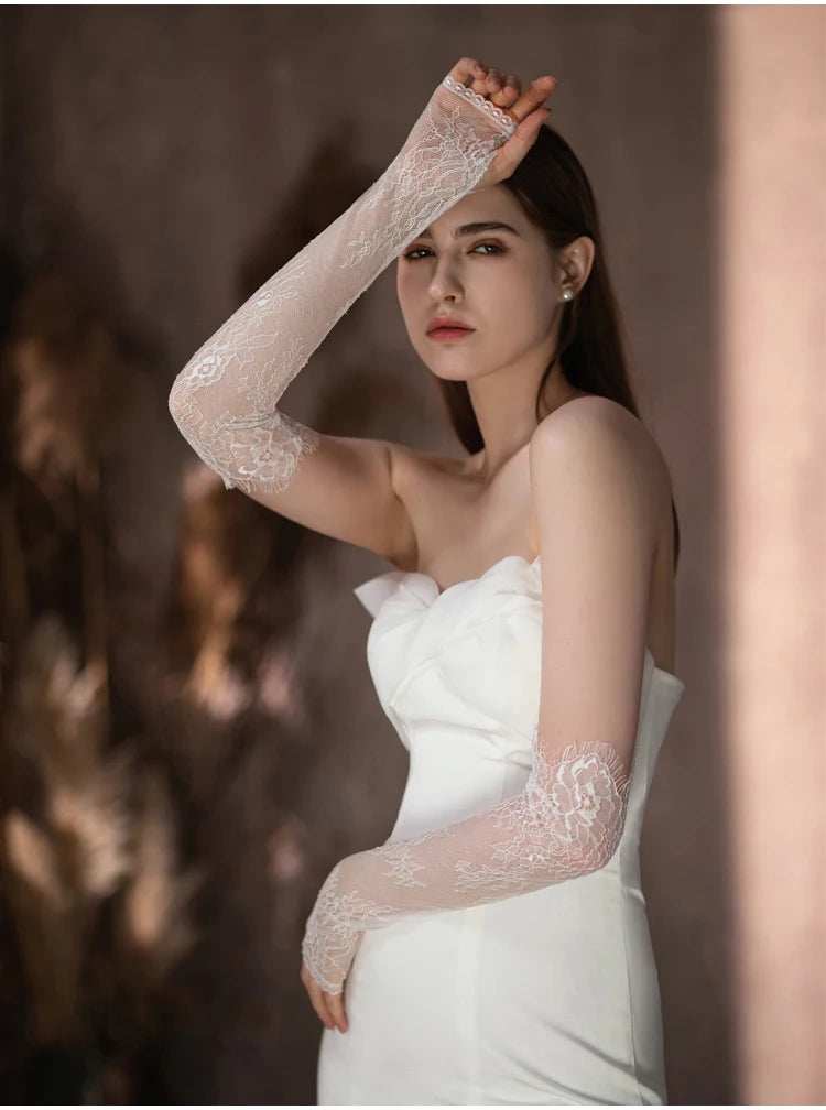 Gants Mariée Dentelle Élégants