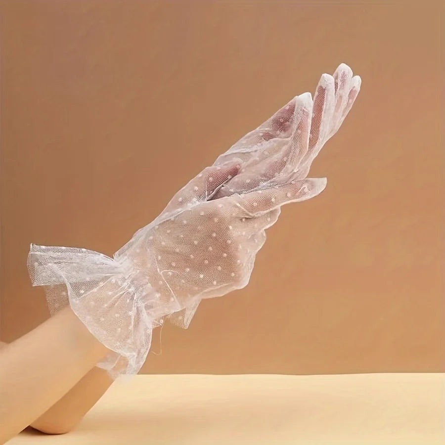 Gants Pois Romantiques