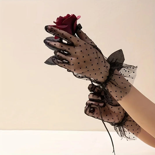 Gants Pois Romantiques