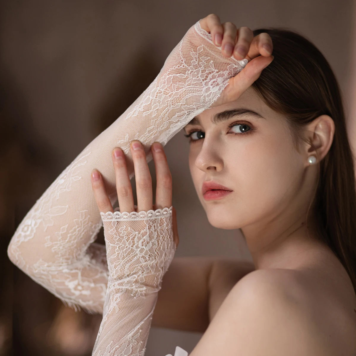 Gants Mariée Dentelle Élégants