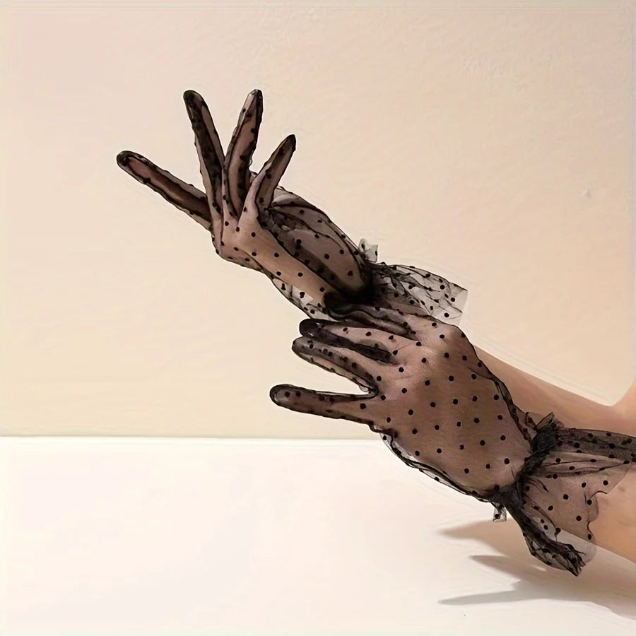 Gants Pois Romantiques