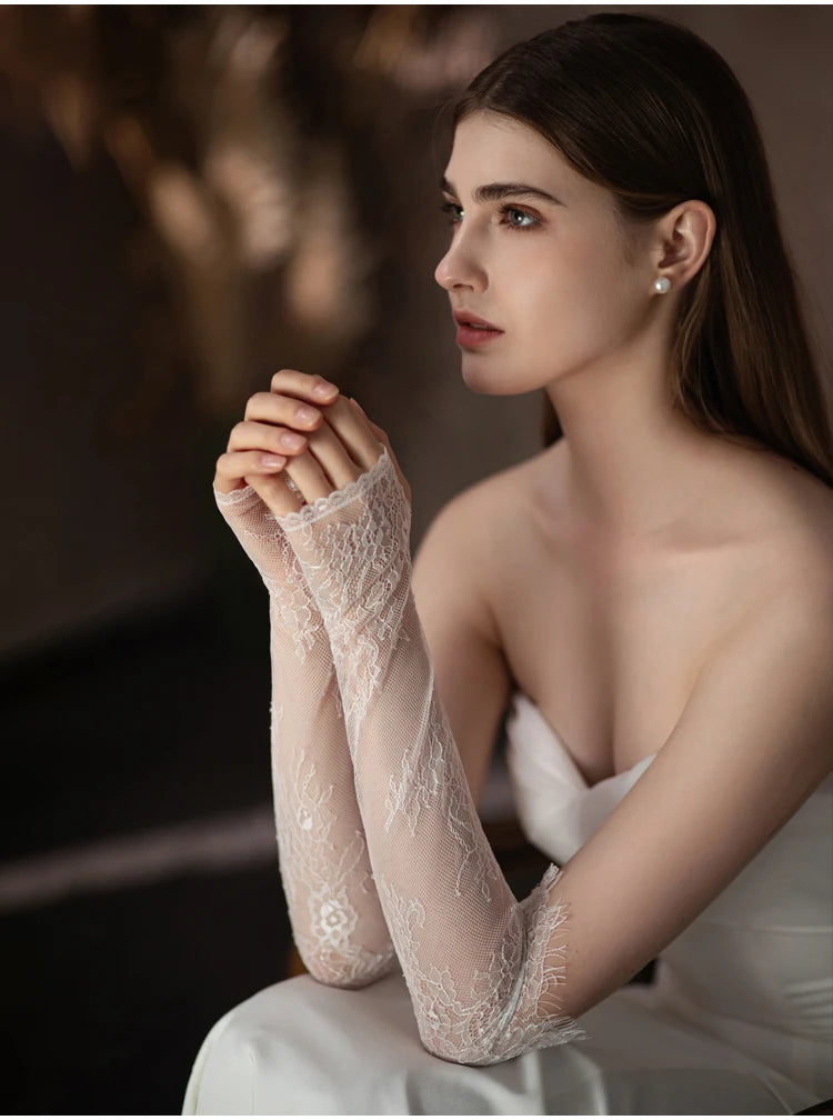 Gants Mariée Dentelle Élégants