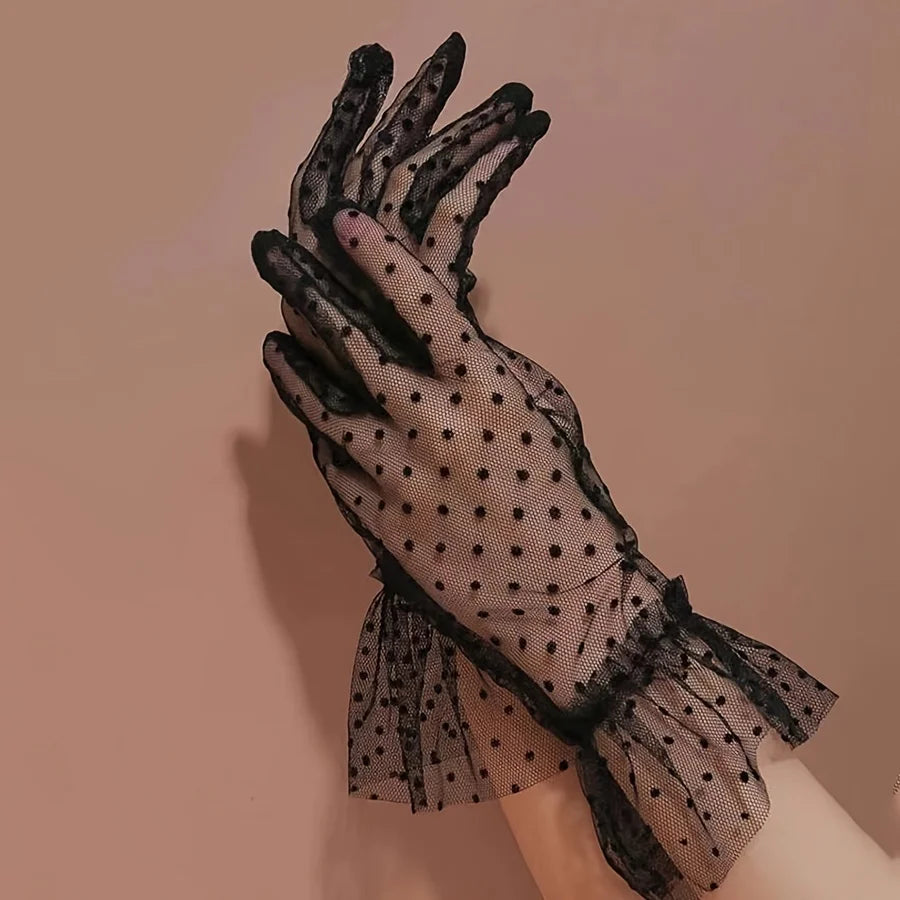 Gants Pois Romantiques
